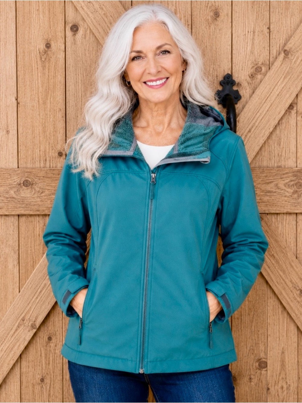 Free Country Teal Utility Jacket